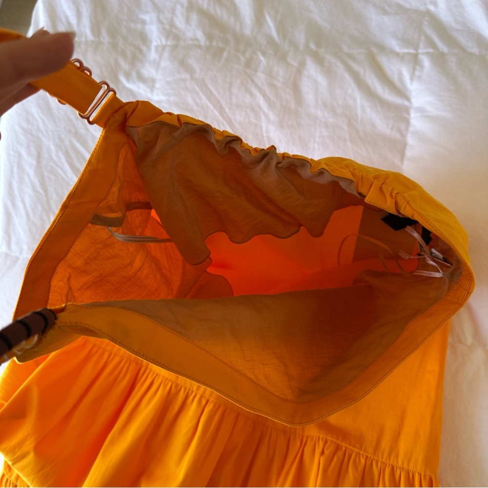 ❌SOLD❌ Johanna Ortiz Volcanic Dreams Maxi Dress in Monk Orange Size 0 NEW NWT - Picture 10 of 13